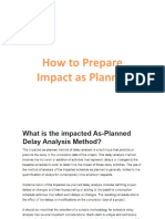 As Planned Delay Analysis Method