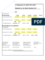 Orion Power Billing Statement for December 2017