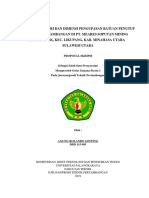 Proposal TA - AGUNG - ANALISIS GEOMETRI DAN DIMENSI PADA PENGUPASAN BATUAN PENUTUP