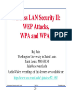 Wireless LAN Security II: WEP Attacks, WPA and WPA2