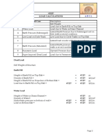 #REF! Load Calculations S.No. Load Case