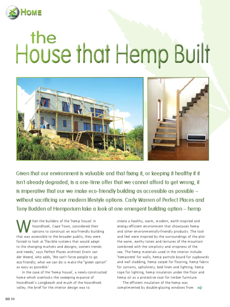 The House That Hemp Built | PDF | Building Insulation | Energy Conservation