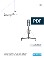 Measurement Device Rain Gauge Instruction Manual: Type: RM 200 / 202 Original Manual: German