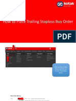 How To Place Trailing Stoploss Buy Order