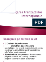 Finanțarea Tranzacțiilor Internaționale