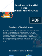 Resultant of Parallel Forces - Equilibrium of Forces: Engr. Odiña