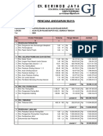 RENCANA ANGGARAN BIAYA PENYELESAIAN ALUN ALUN RUJAB BUPATI