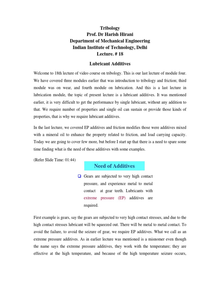 Lubricant Additives PDF Lubricant Rust