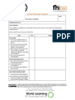 MOOC Task 2.7 - Lesson Planning Template