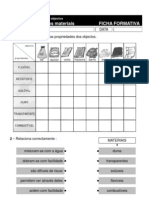 6 - À Descoberta Dos Materiais e Dos Objectos (Modo de Compatibilidade)