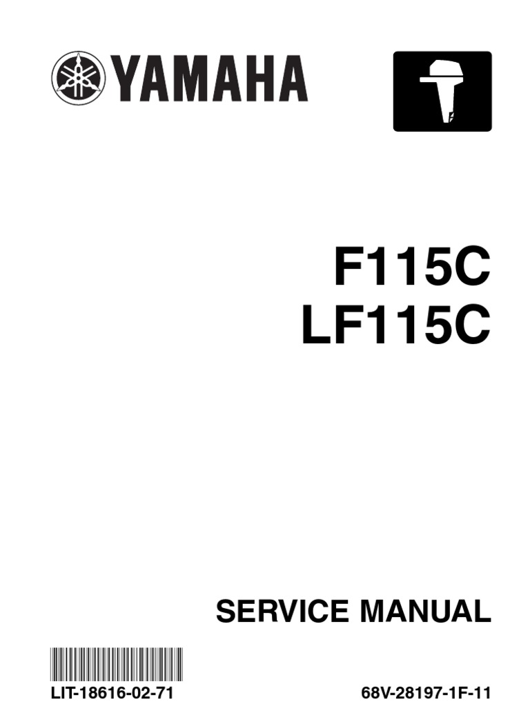Yamaha Outboard F115 Service Repair Manual | Motor Oil | Vehicle Technology
