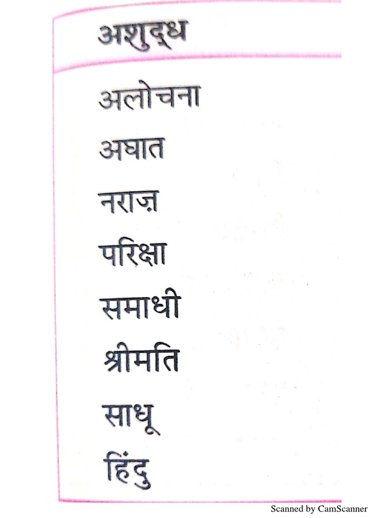 Hindi Ashudh Shudh PDF