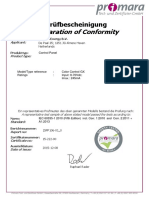 Certificate Safety IEC 60335 1 Color Control GX