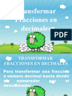 Transformar de Fracción A Decimal