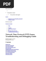 Network Time Protocol (NTP) Issues Troubleshooting and Debugging Guide