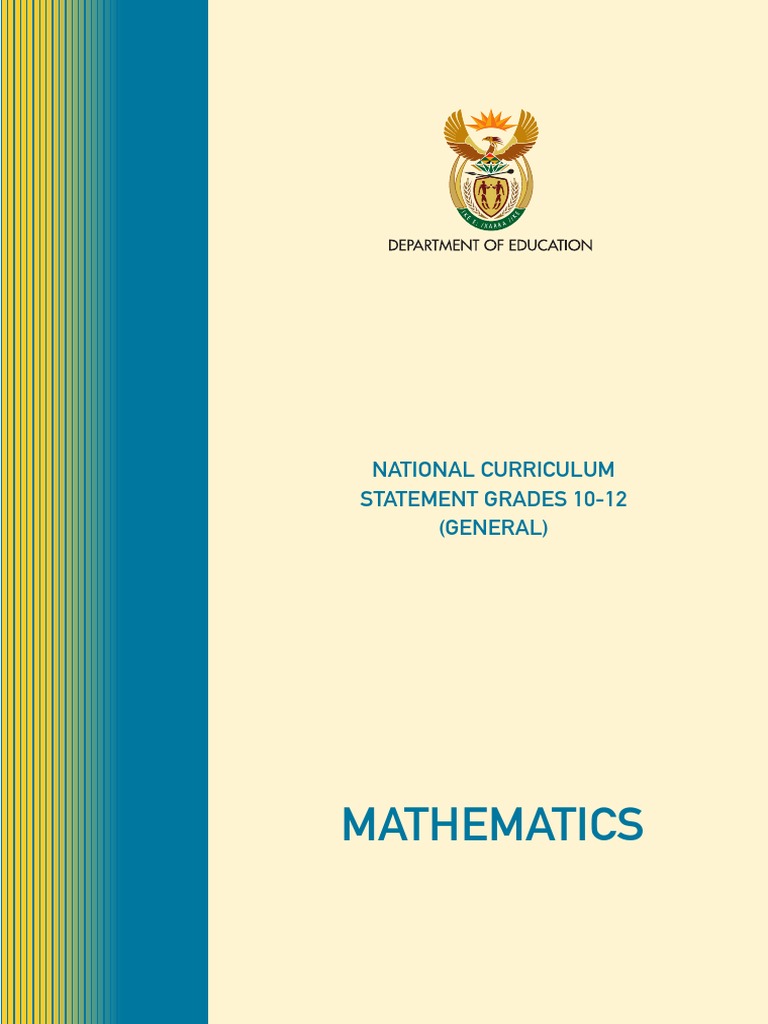 Mathematics National Curriculum Statement Grades 1012 (General) PDF