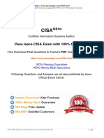Pass Isaca CISA Exam With 100% Guarantee: Certified Information Systems Auditor