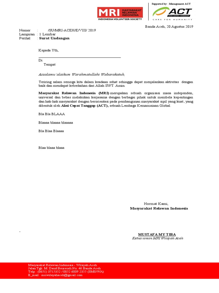 Contoh Kop Surat Mri 1