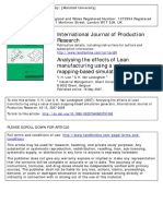 Analysing the effects of Lean manufacturing using a value stream mapping-based simulation generator