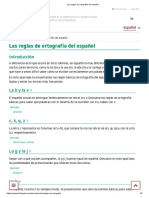 Reglas básicas de ortografía española