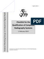 2012-02-01 FWGIDR 9 Checklist For The Qualification of Computed Radiography Systems