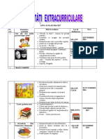 Activitati Extracurriculare - Clasa A Iii - A