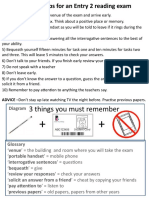 Hints and Tips for Your Trinity ESOL Reading Exam-2011