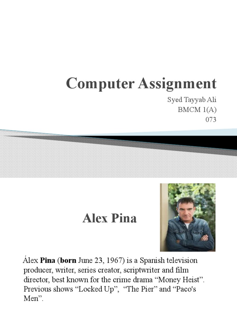 Computer Assignment: Syed Tayyab Ali BMCM 1 (A) 073 | PDF