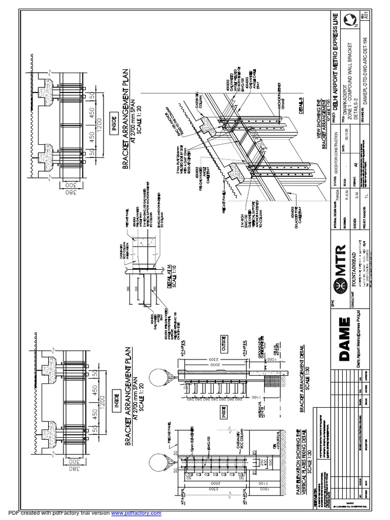 Power Detail for Compound Wall Bracket | PDF | Technology & Engineering