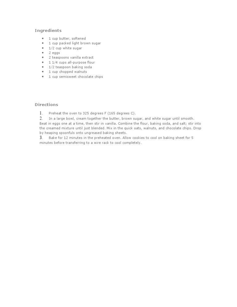 Cookies | PDF