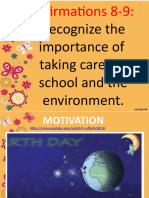 Recognize The Importance of Taking Care My School and The Environment