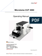 Rotary Microtome CUT 4060: Operating Manual