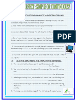 Present Perfect Simple Present Perfect Continuous Grammar Drills - 80079