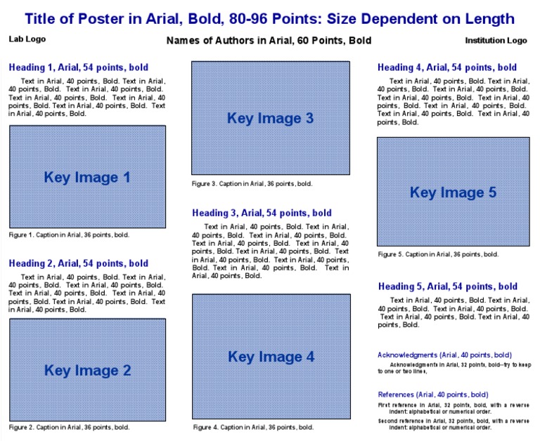 Poster Template 44 X 36 | PDF | Arial | Text