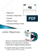 Objectives Essential Components Formats Different Types Technical Writing Criteria