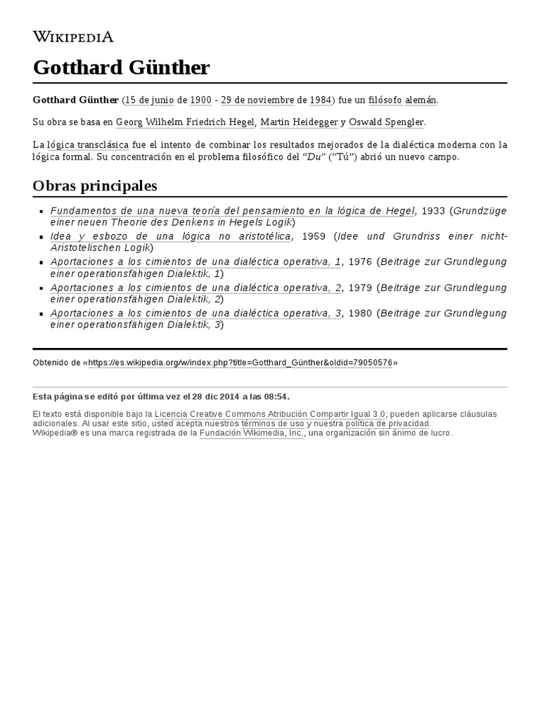 Gotthard Günther PDF