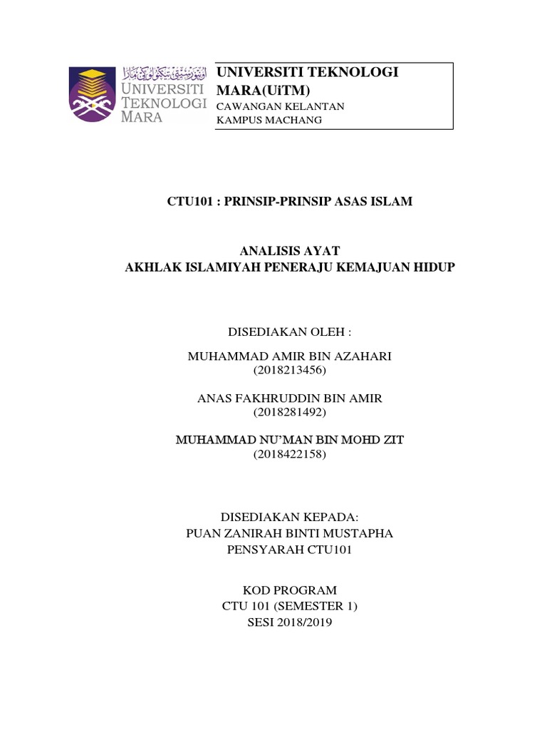 Analisis Ayat Ctu101 Pdf