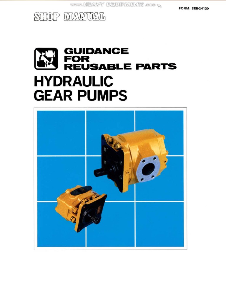 Manual Guide Reusable Parts Komatsu Hydraulic Gear Pumps Failure Signs