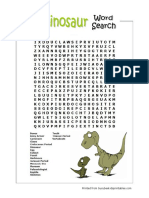 Dino Word Search