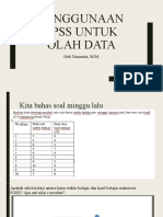 Penggunaan SPSS Untuk Olah Data