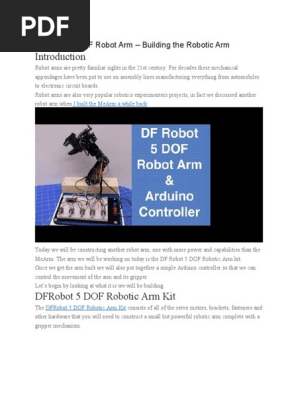 dfrobot 5 dof robot arm