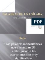 Palabras de Una Sílaba