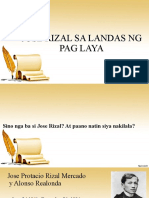 Jose Rizal Sa Landas NG Paglaya