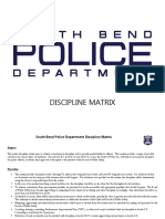 SBPD Discipline Matrix