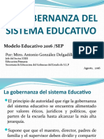 F. La Gobernanza Del Sistema Educativo