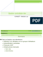 Gestion Centralisée Des Utilisateurs: G.VALET - Version 1.11