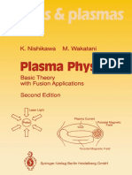 Professor Kyoji Nishikawa, Professor Masahiro Wakatani (Auth.) - Plasma Physics - Basic Theory With Fusion Applications-Springer Berlin Heidelberg (1994) PDF
