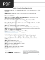 Module 7 Security Misconfiguration Lab