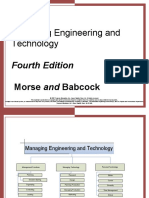 Managing Engineering and Technology: Fourth Edition Morse and Babcock