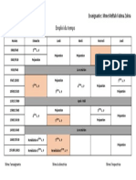 Emploi Du Temps: École: Zaddam Miloud-Sidi Ghalem Enseignante: Mme Meftah Fatima Zohra Année Scolaire: 2019-2020